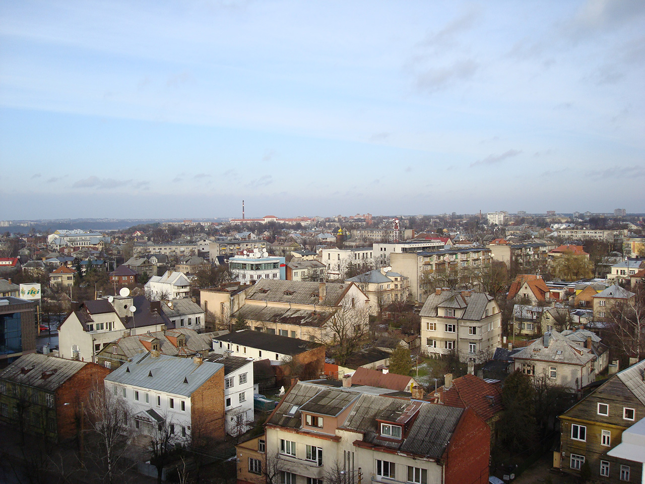 Panoramic view of Kaunas city